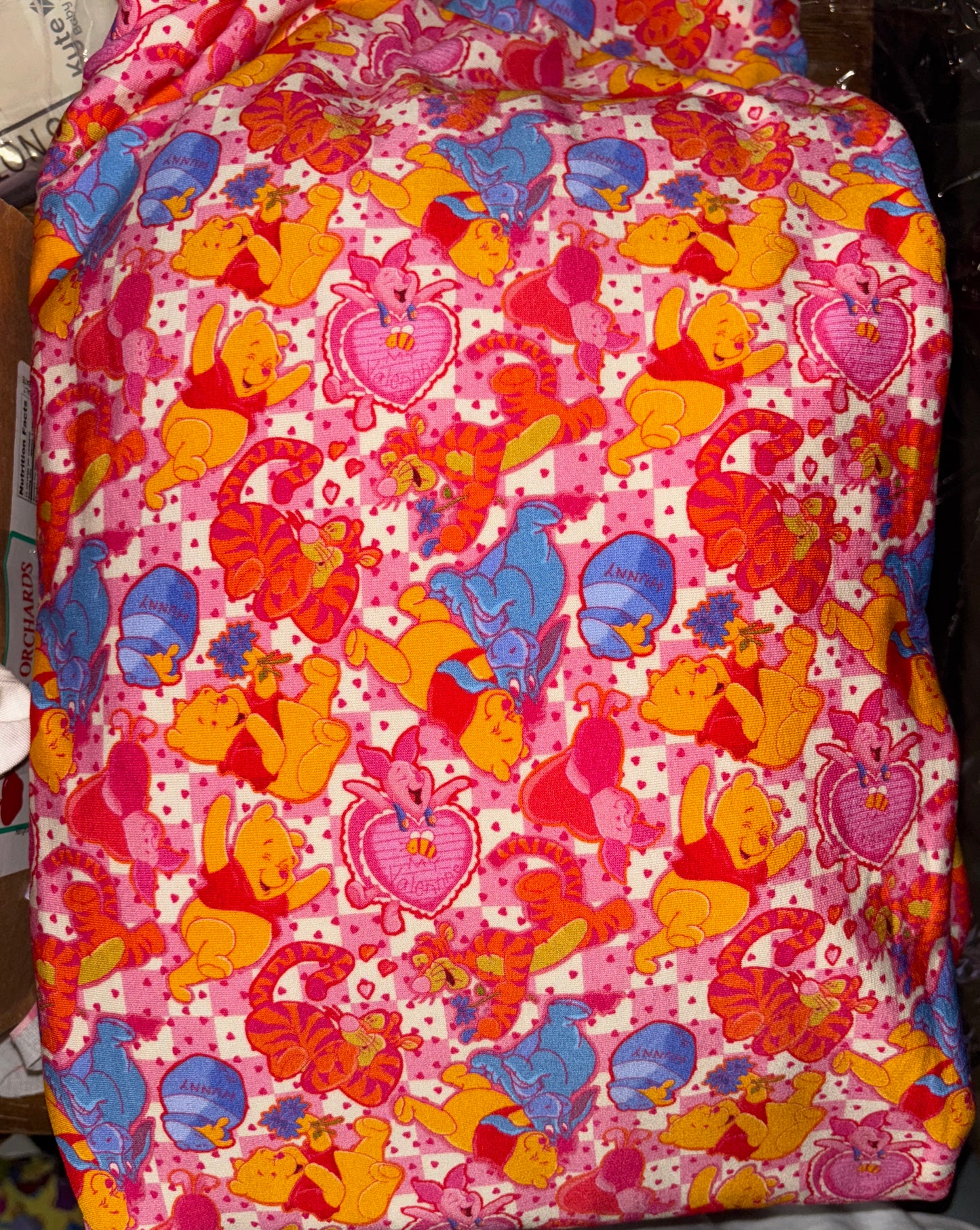 Valentine Pooh Boxy Dress - bamboo French terry