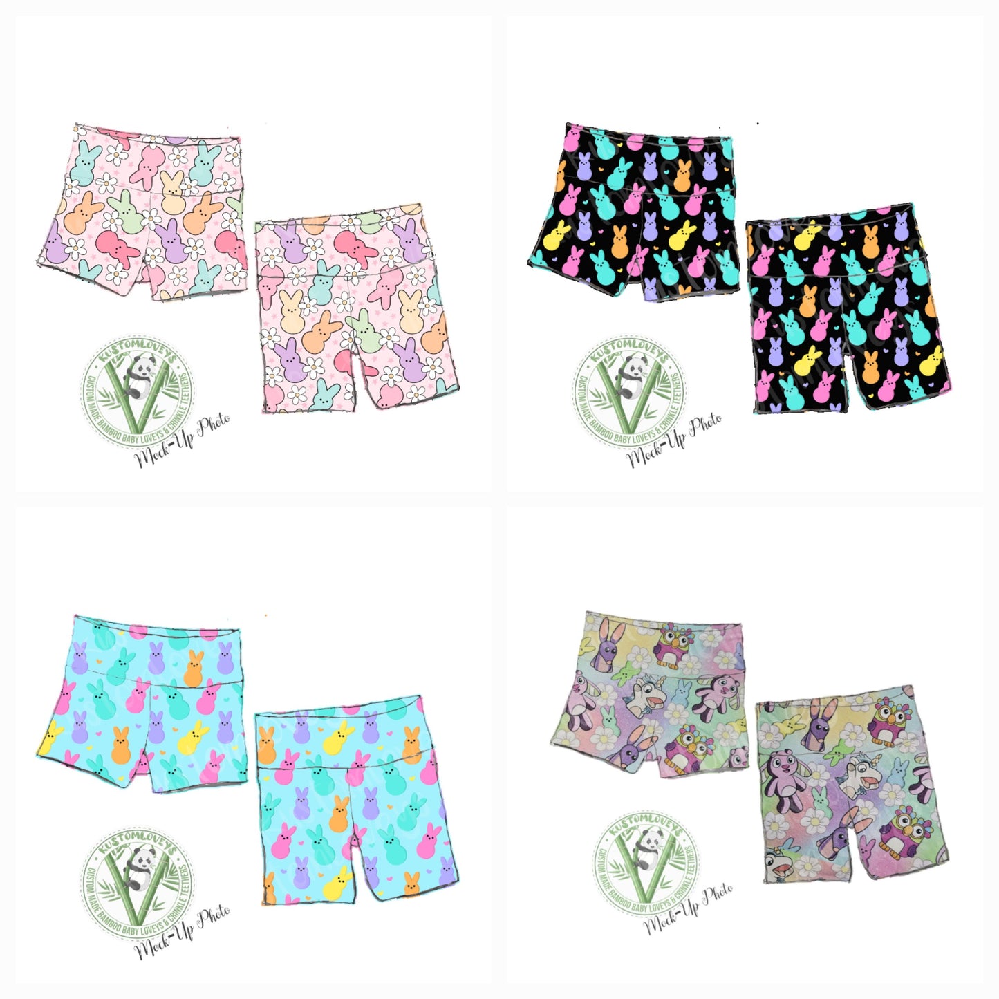 Peeps Biker Shorts