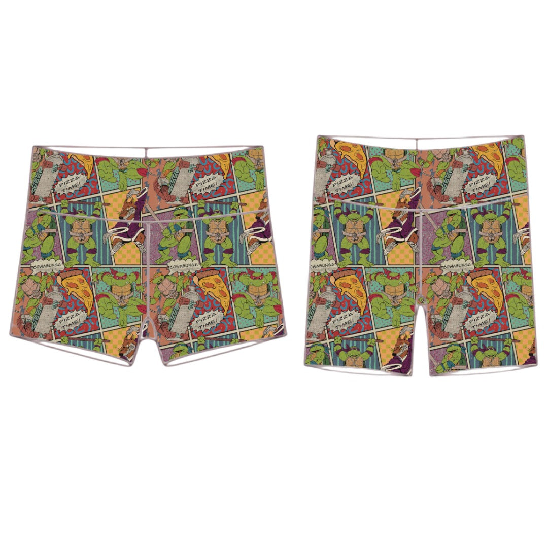 Cowabunga Biker Shorts