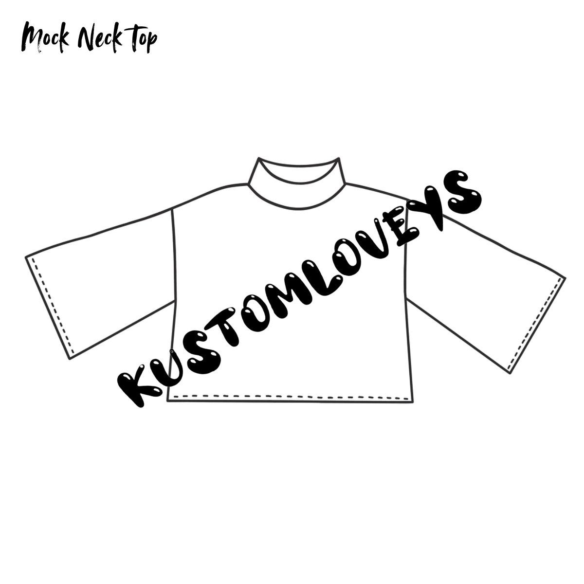 *Custom MOCK-NECK TEE (longsleeve)- read description