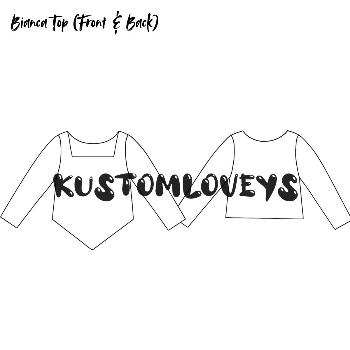 *Custom BIANCA TEE (longsleeve)- read description