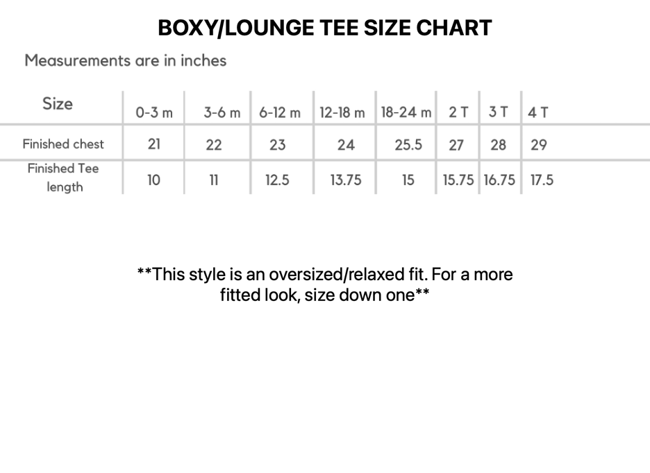 *Custom Boxy Tee- read description
