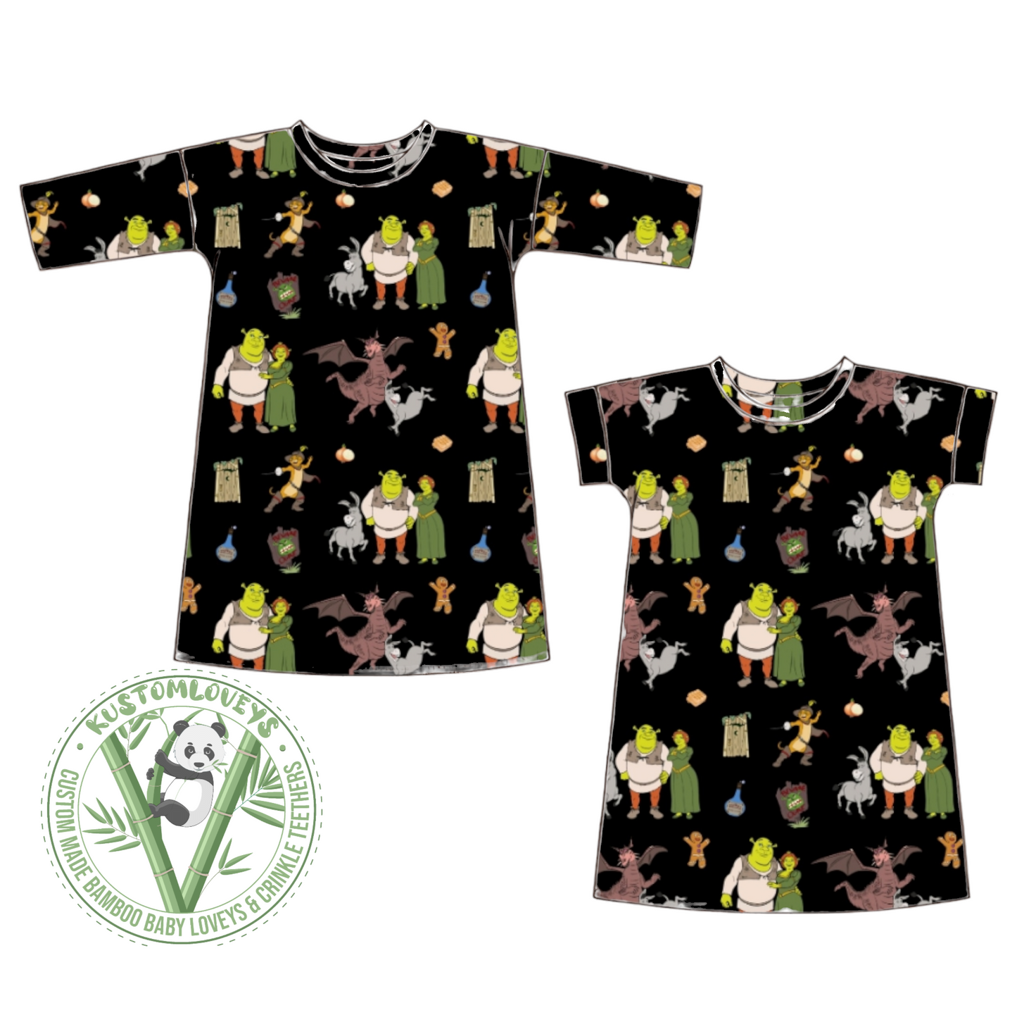 Swamp Party (no words) Boxy Dress