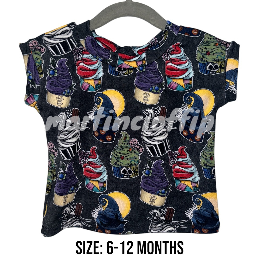 RTS Nightmare Cupcakes lounge tee (bamboo French terry)