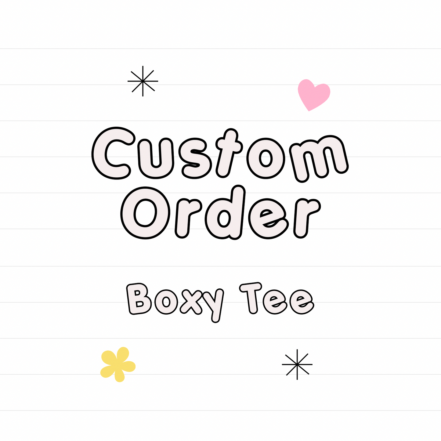 *Custom Boxy Tee- read description