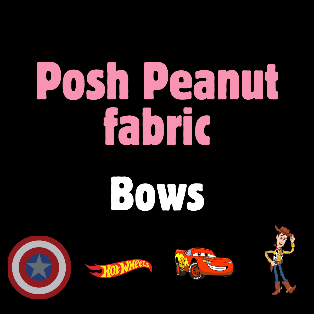 Bows: Posh Peanut “Boy” prints