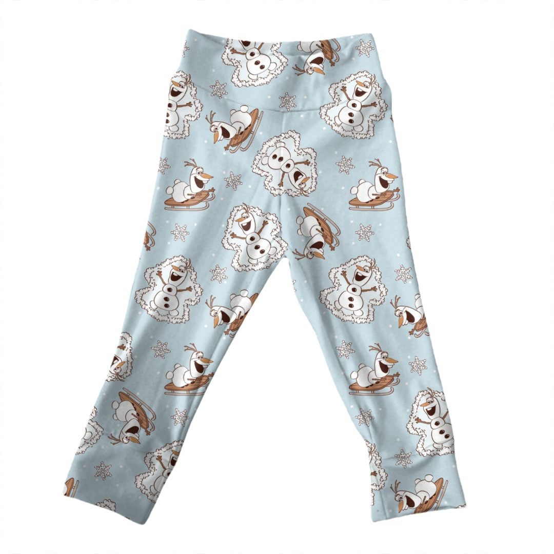 Snowman Leggings *double brushed poly fabric