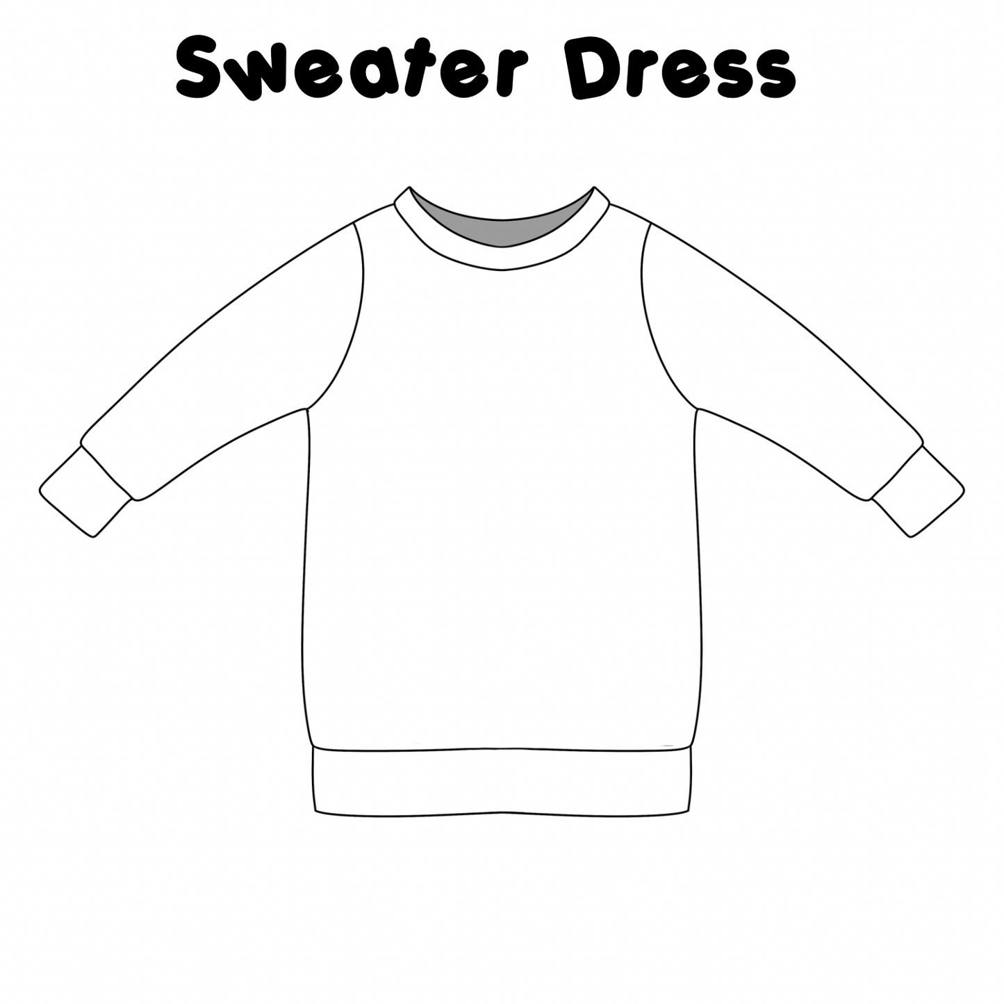 *Custom SWEATSHIRT DRESS (unbranded fabric only)- read description