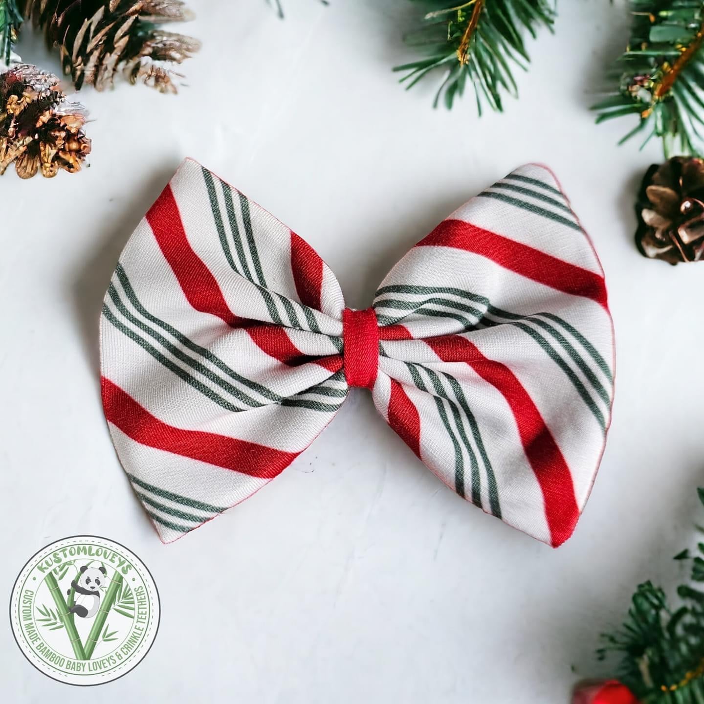 RTS Candy Cane bow- 1 available