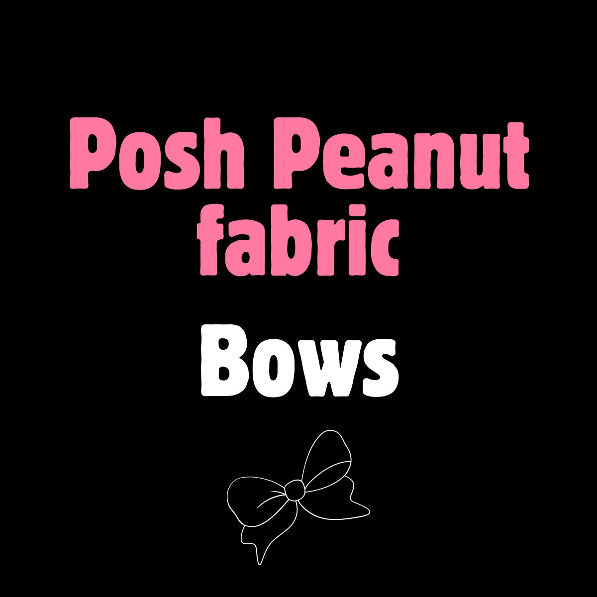 Bows: Posh Peanut fabric Lisa Frank