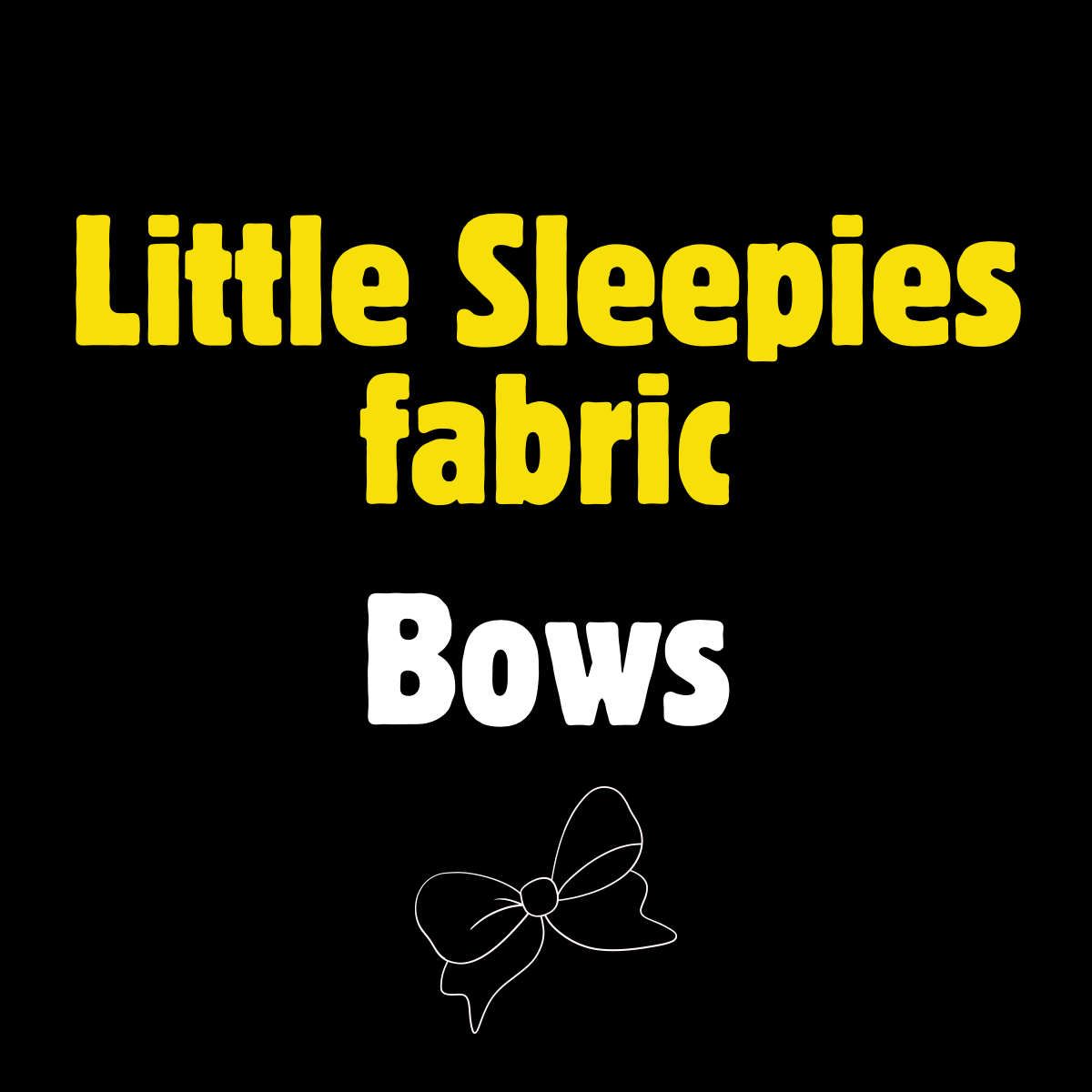 Bows: Little Sleepies prints part II
