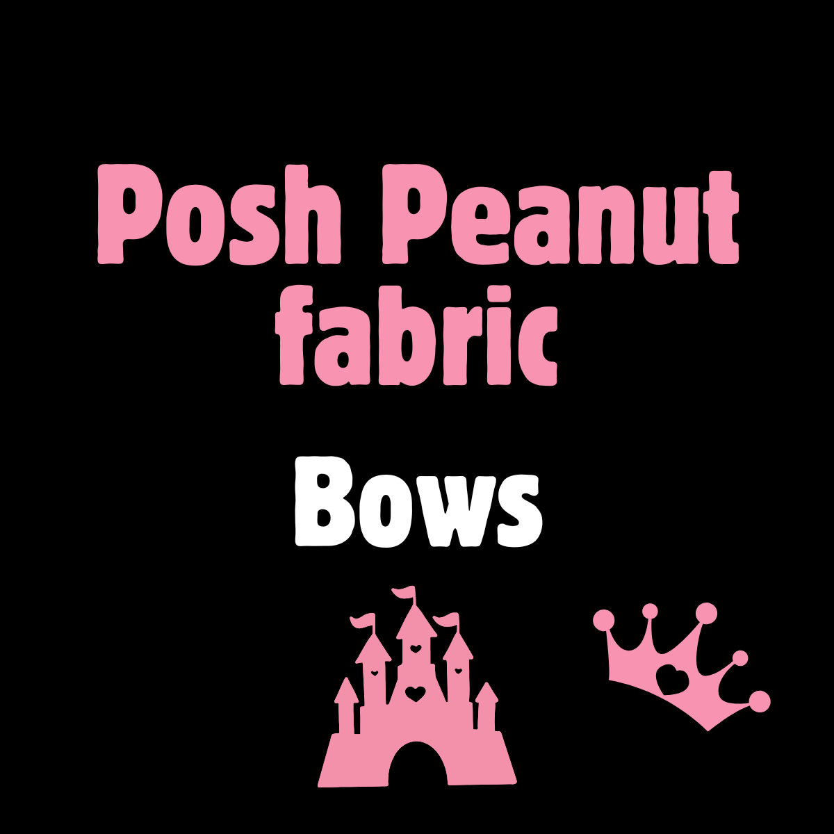 Bows: Posh Peanut fabric Princesses & Clubhouse Friends