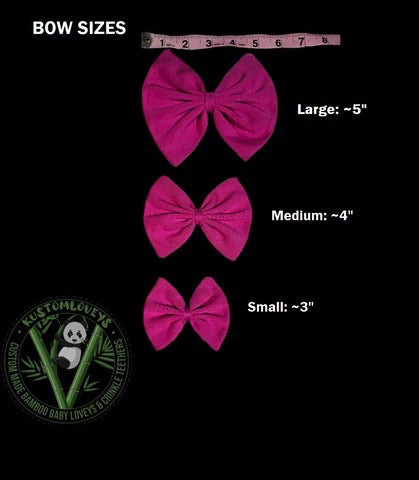 Bows: Kyte Baby Solids pink/purple