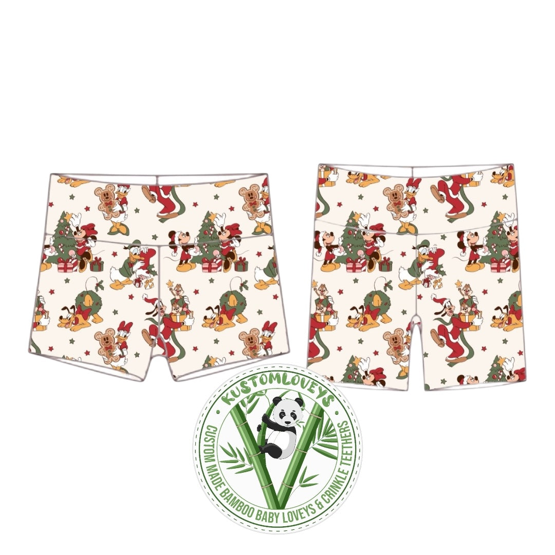 Christmas Club House Biker Shorts