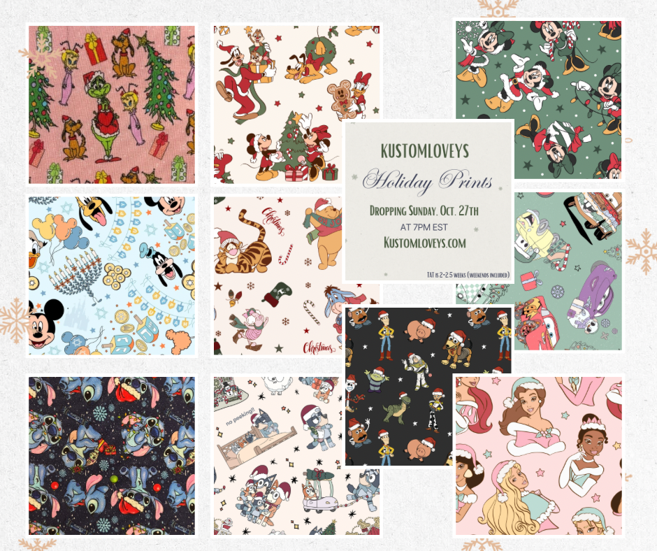 Scrunchies: Christmas Prints
