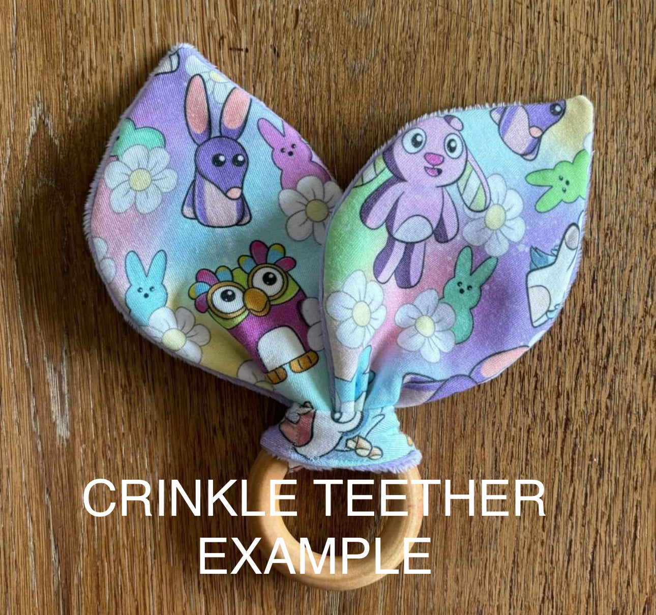 Posh Peanut Lucky Rainbow Crinkle Teether