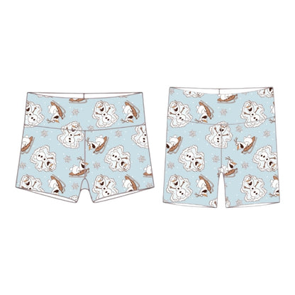 Snowman Biker Shorts *double brushed poly fabric