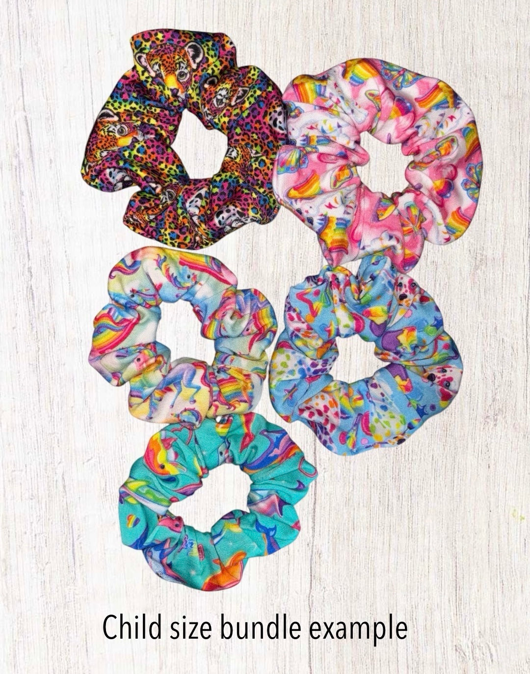 Bundle: Posh Peanut Lisa Frank Scrunchies READ DESCRIPTION