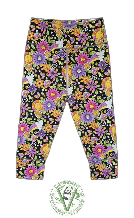 Retro Floral Leggings