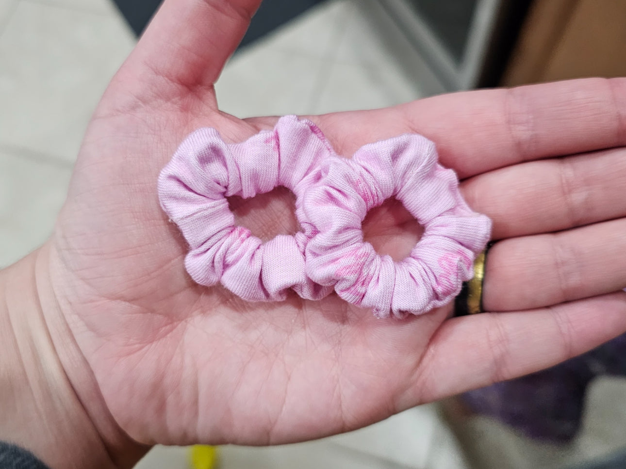 Doll Scrunchies (set of 2) Solid Pink Colors