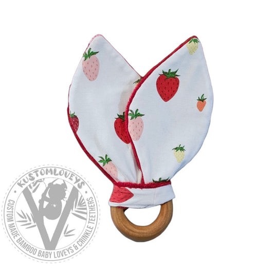 Kyte Baby Strawberry Crinkle Teether