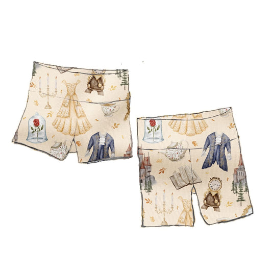 Tale As Old As Time- sand Biker Shorts