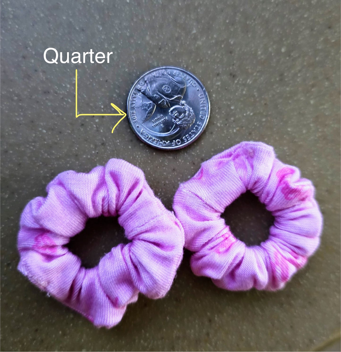 Doll Scrunchies (set of 2) Solid Pink Colors