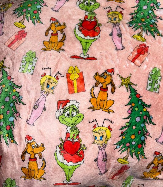 In-Stock Large Minky Blanket Christmas Grump