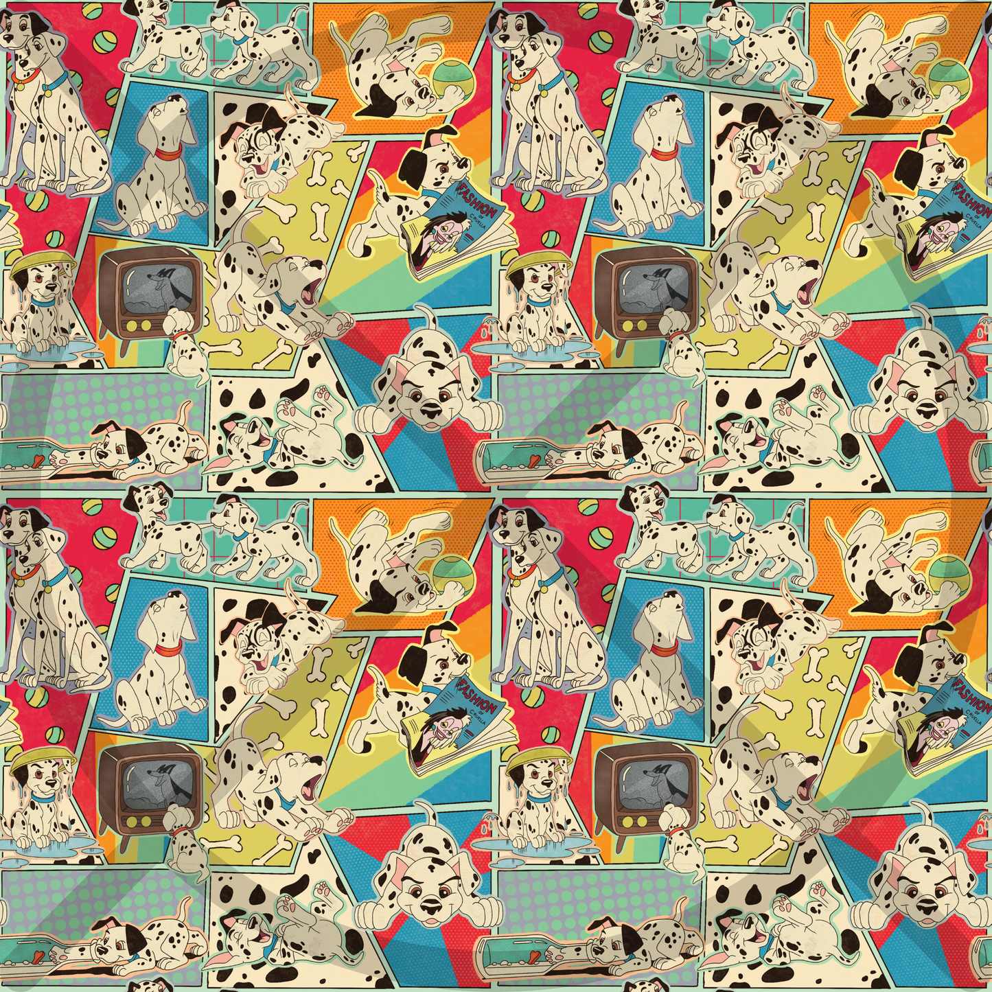 Dalmation Collage Bummies