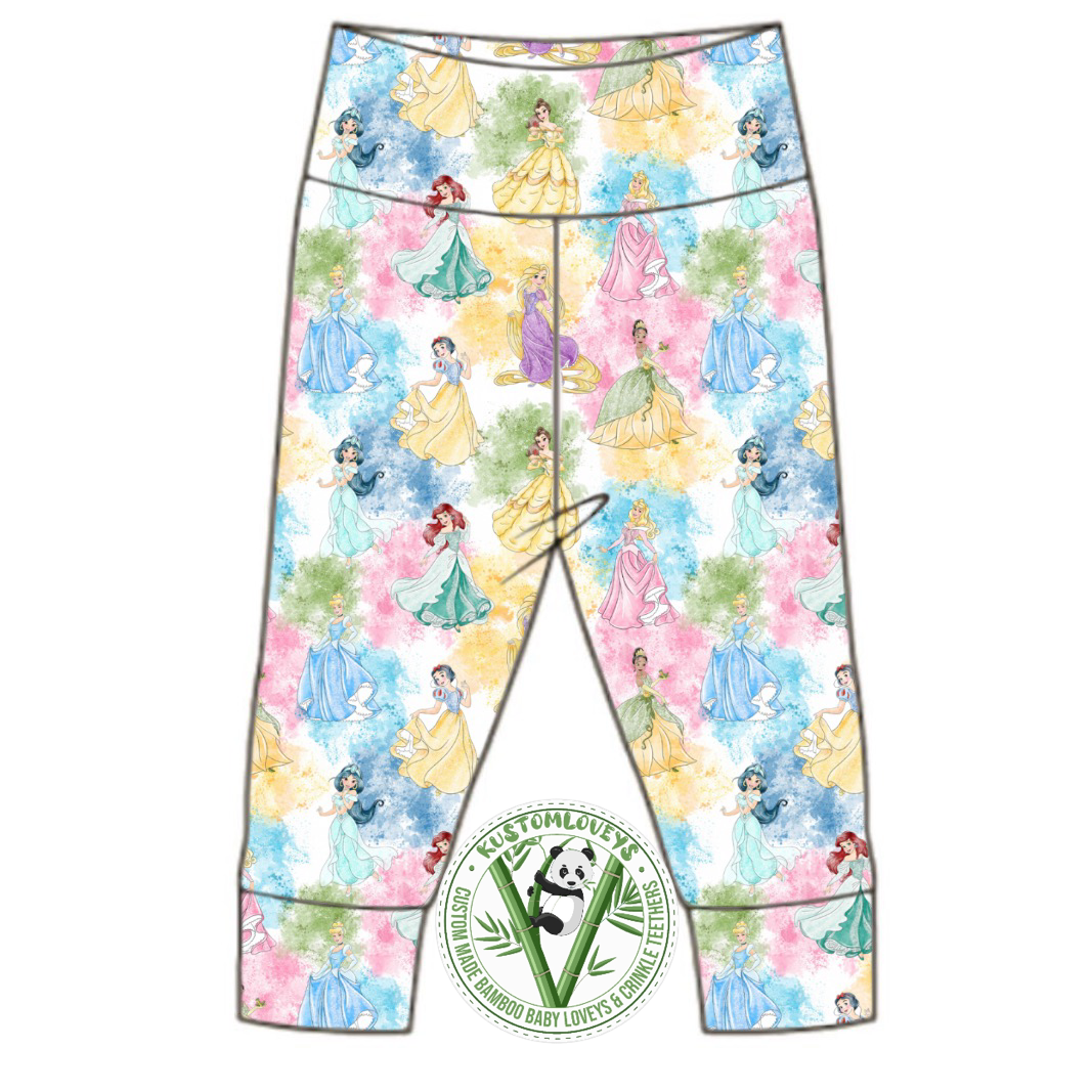 Watercolor Princesses Leggings