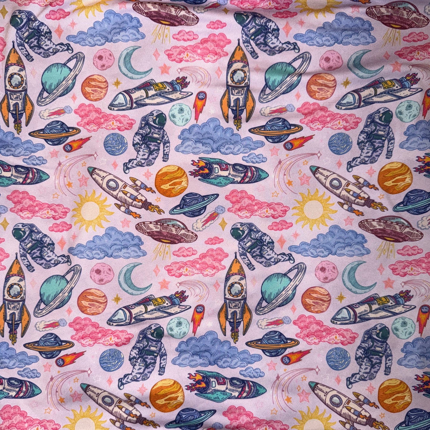 Pink Space knit fabric - clothes (multiple options)
