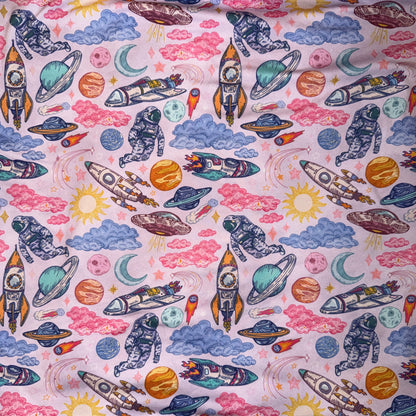 Pink Space knit fabric - clothes (multiple options)