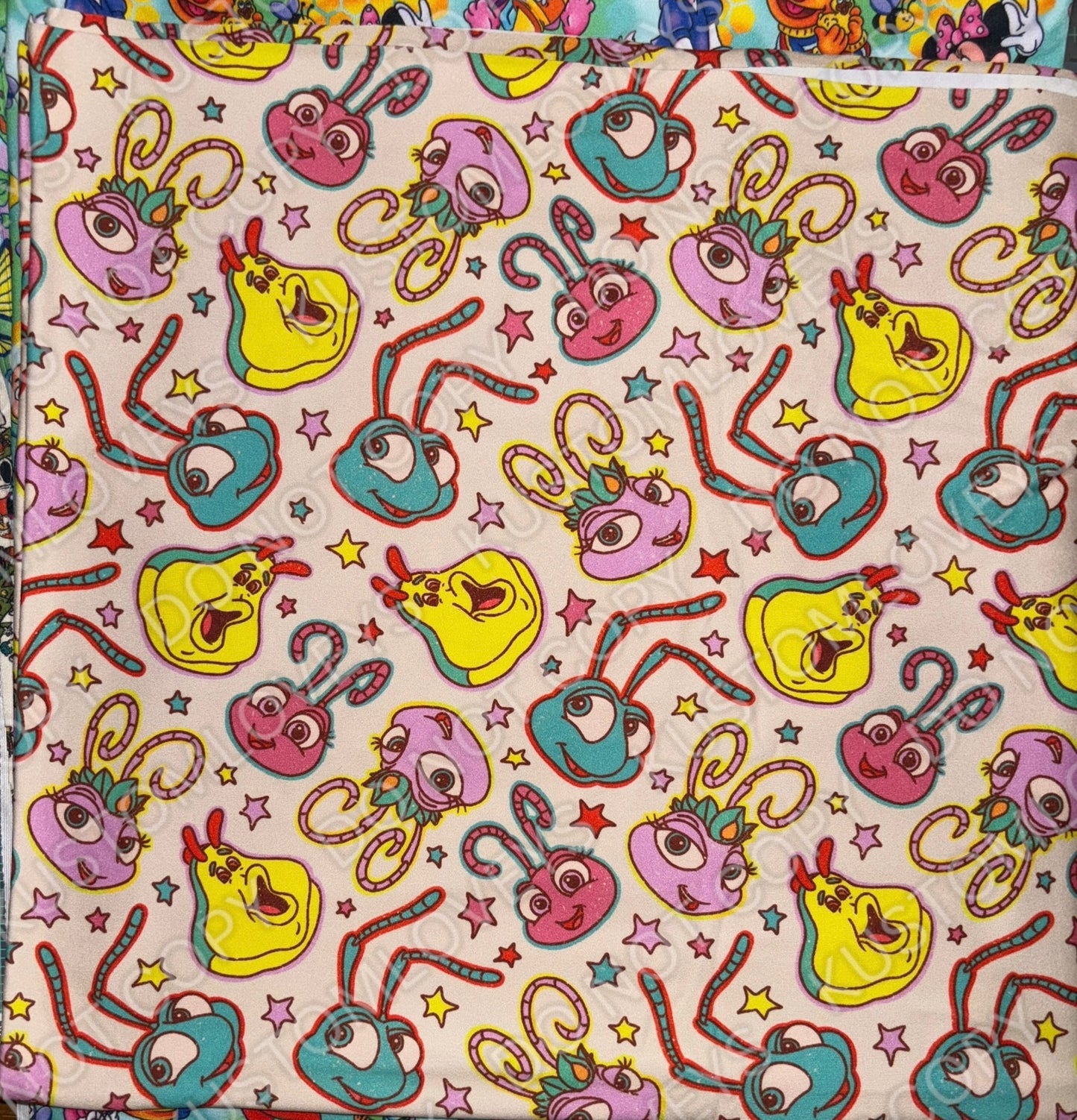 Bugs knit fabric - clothes (multiple options)