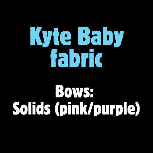Bows: Kyte Baby Solids pink/purple