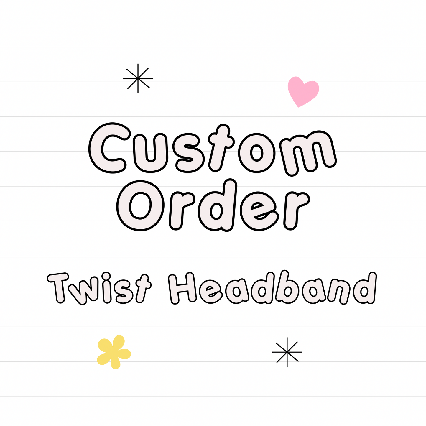 *Custom TWIST HEADBAND (adult + child) - READ DESCRIPTION