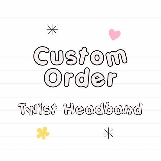 *Custom TWIST HEADBAND (adult + child) - READ DESCRIPTION