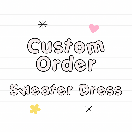 *Custom SWEATSHIRT DRESS (unbranded fabric only)- read description