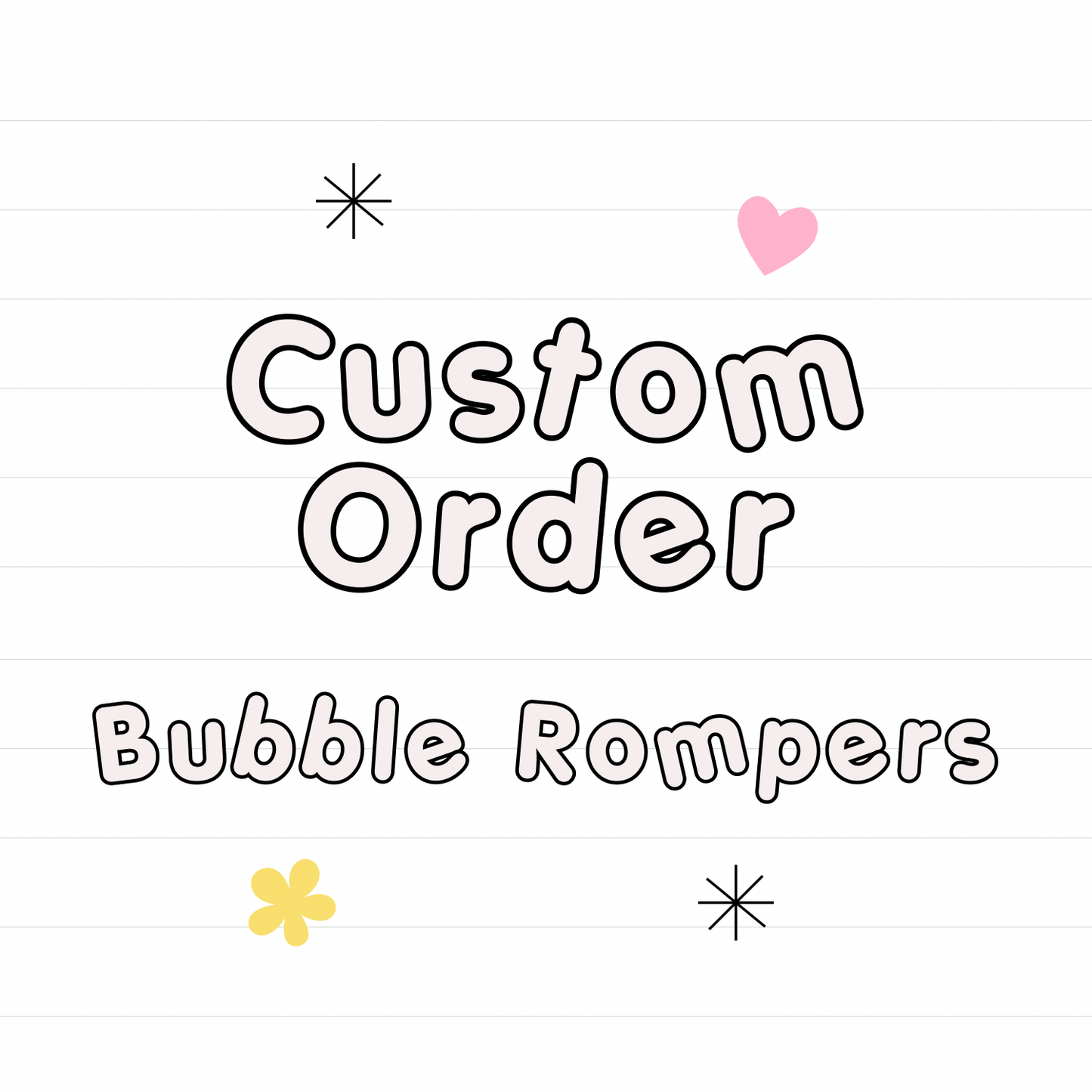 *Custom BUBBLE ROMPER (multiple options)- Read Description