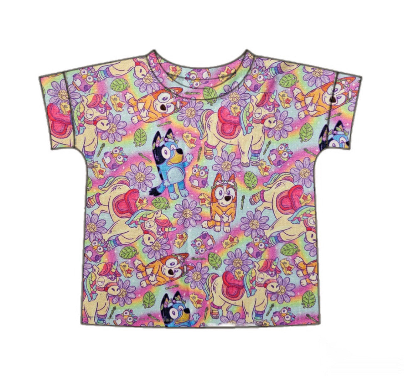 Colorful Pups Lounge Tee VIP