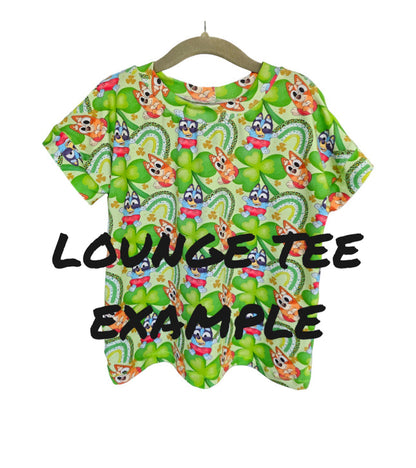 Valentine Pooh Lounge Tee- bamboo French terry