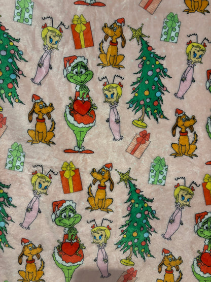 RTS Large Minky Blanket Christmas Grump