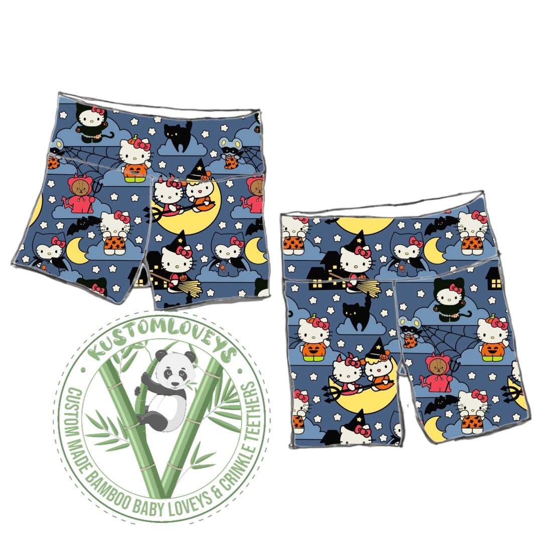 Witch Kitty Biker Shorts