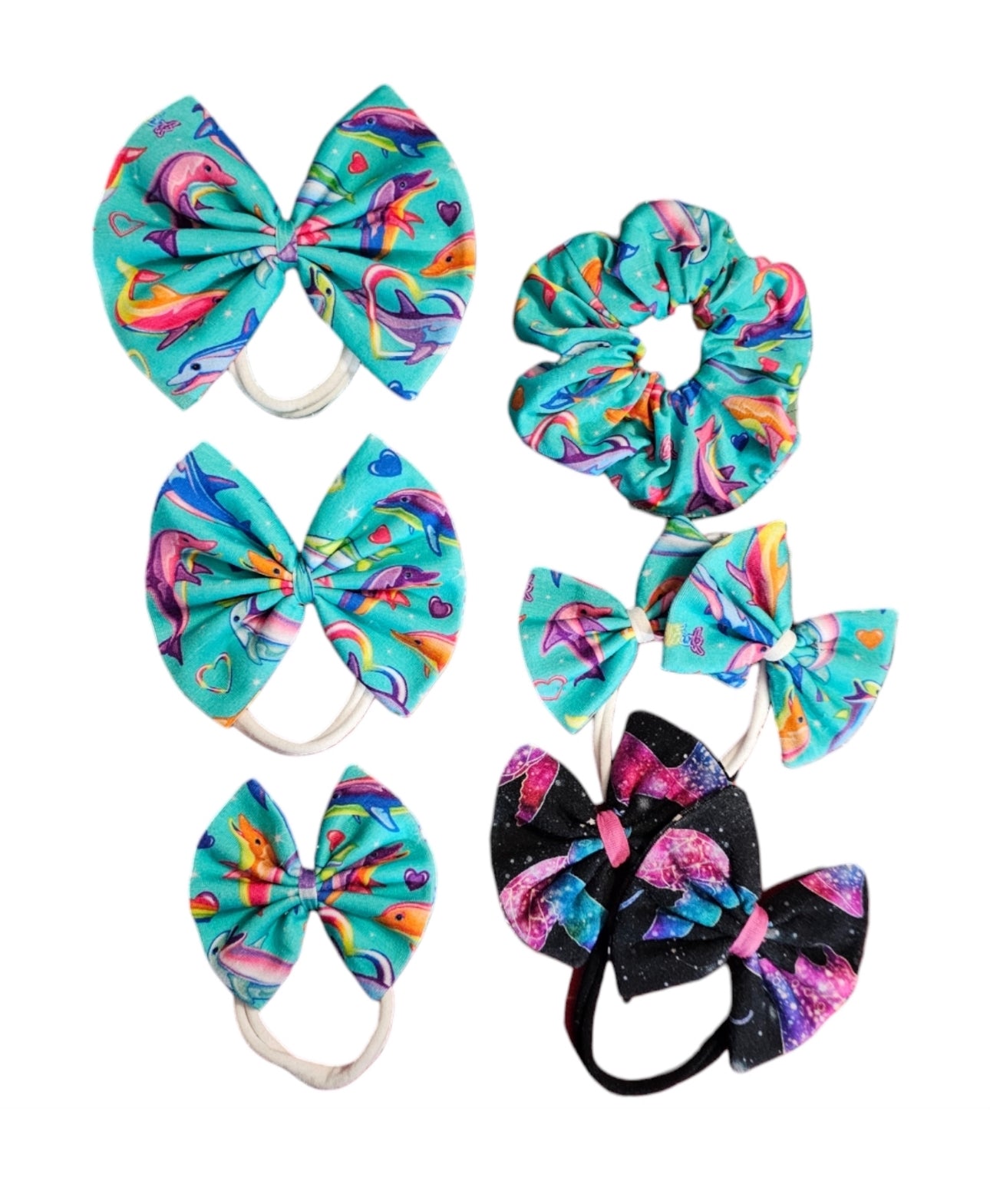 Bows: Little Sleepies Rainbow Blooms