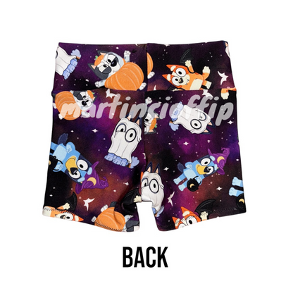 RTS Halloween biker shorts 4T (bamboo French terry)