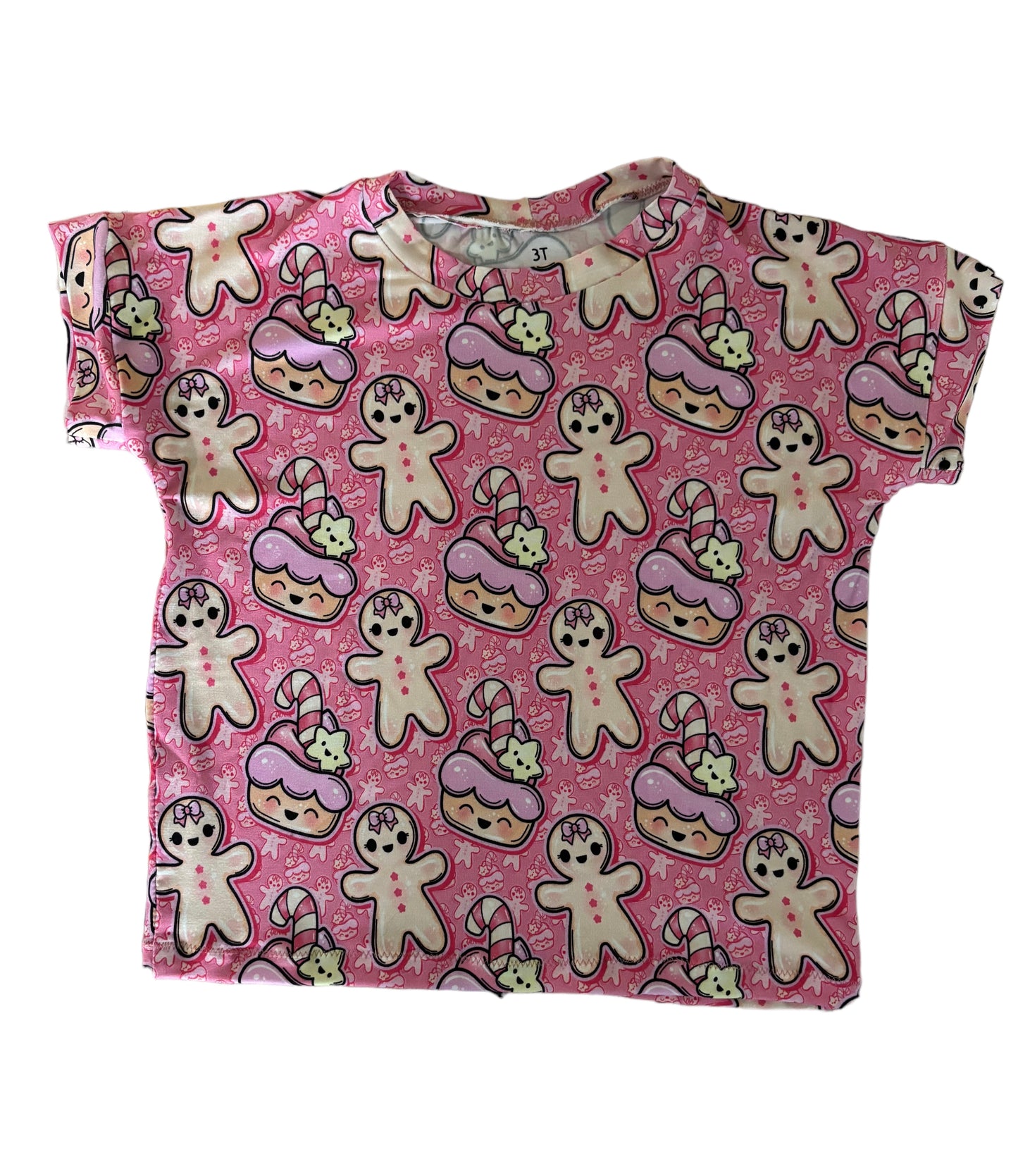 RTS Pink Christmas lounge shirt 3T