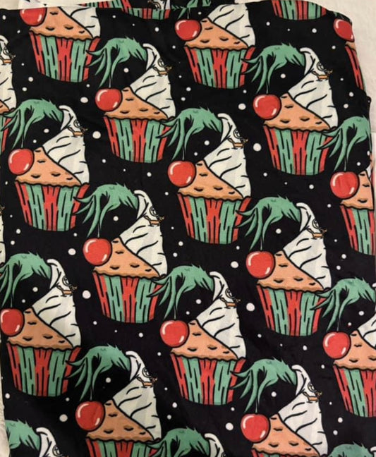 Green Man Cupcakes Boxy Dress (DBP fabric)