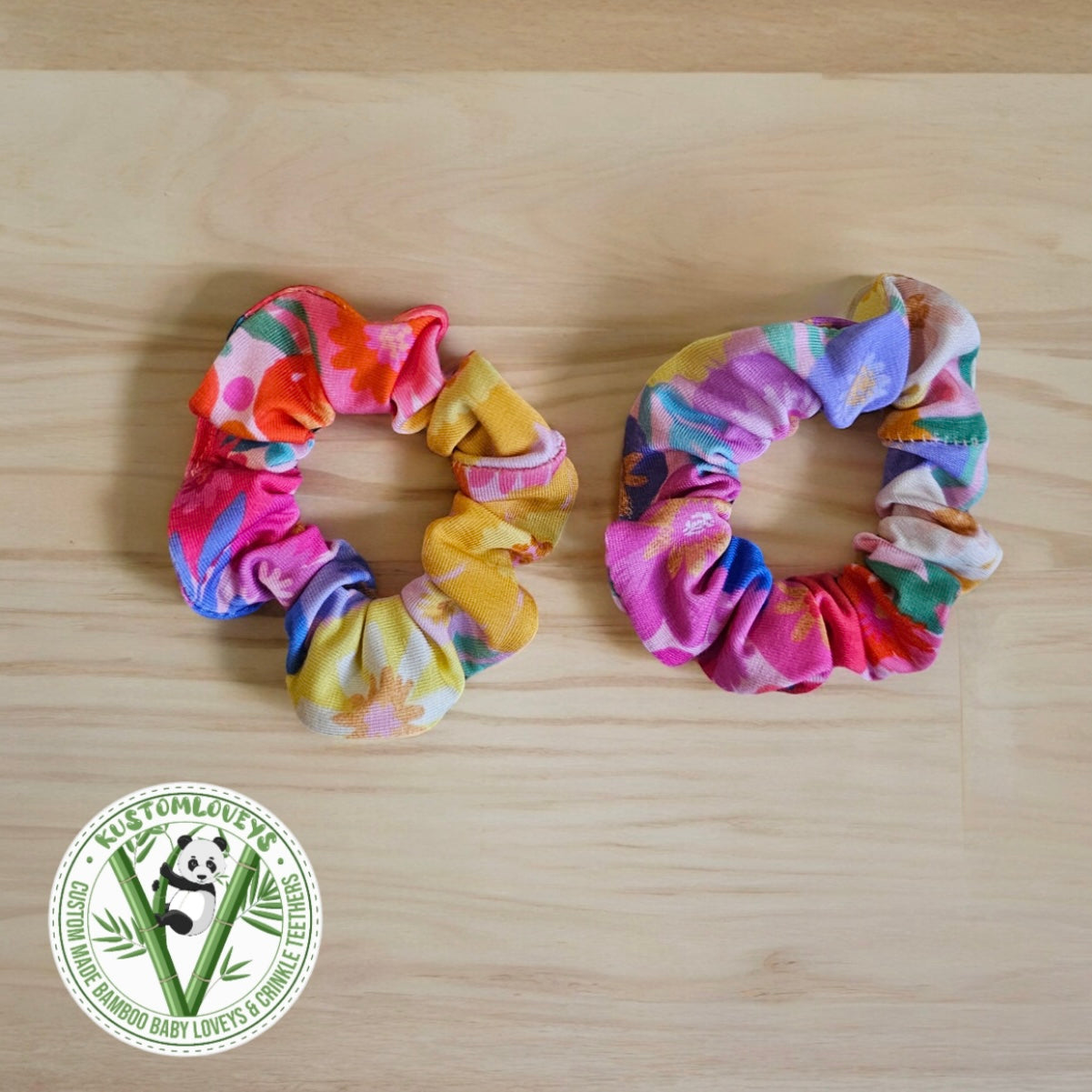 Scrunchies: Little Sleepies Rainbow Blooms