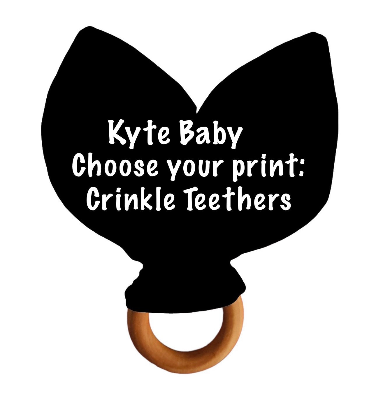 Kyte Baby Crinkle Teether- choose your print READ DESCRIPTION