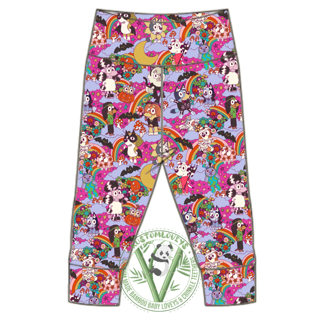 Halloween Dogs (Pink) Leggings