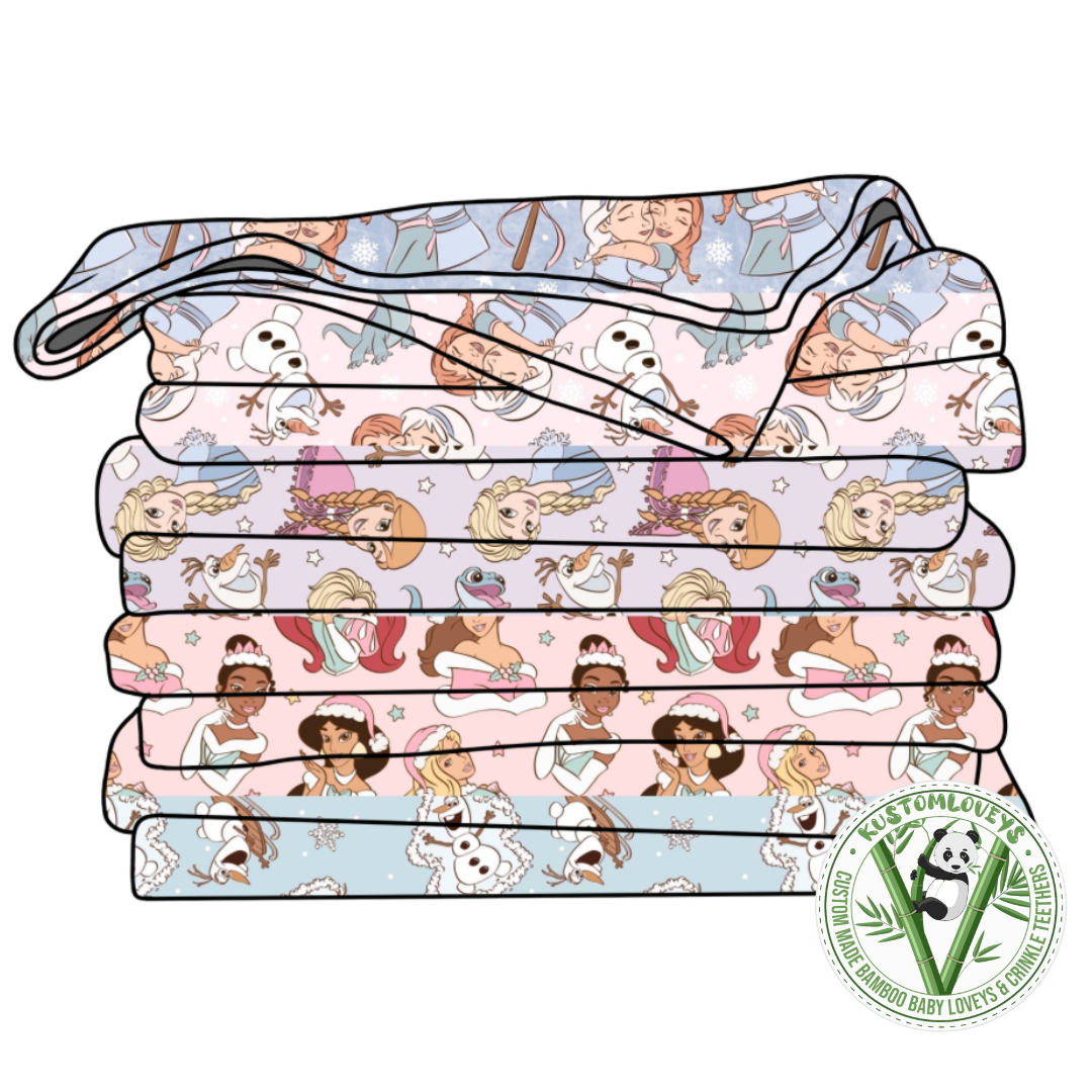 Christmas Princesses Minky Blanket PREORDER